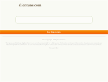 Tablet Screenshot of alientune.com